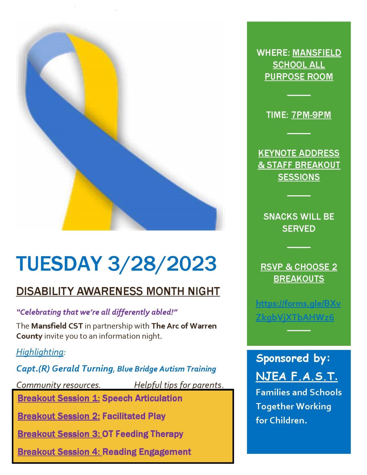Mansfield Township Elementary School Child Study Team to Host ...